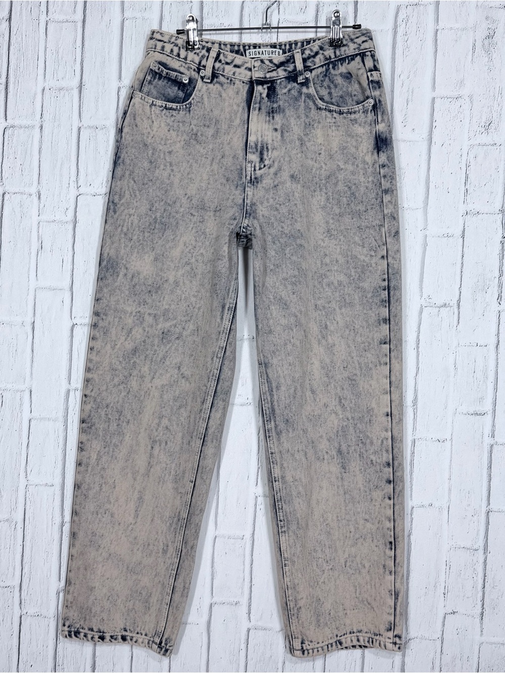 🤍 Signature 8 Acid Wash High Rise Straight Leg Jeans Medium Y2K